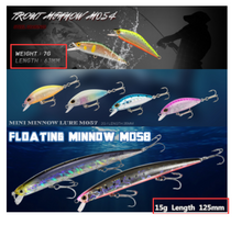 Load image into Gallery viewer, 20pcs/lot Fishing Lure Set 2 Models 20 Color Mixed Minnow Lure Crank Bait Fishing Tackle Bass Baits
